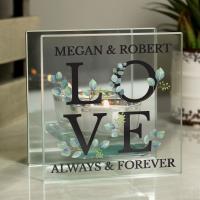 Personalised Botanical Mirrored Glass Tea Light Holder Extra Image 2 Preview